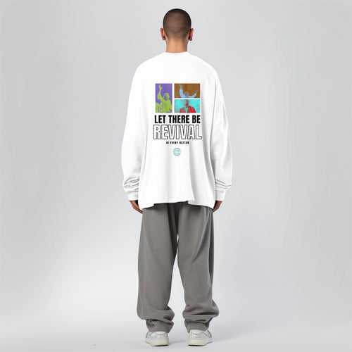 White Let There Be Revival Long Sleeve T-Shirt